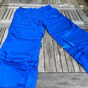 Fun electric blue satin J Crew Pants size 12